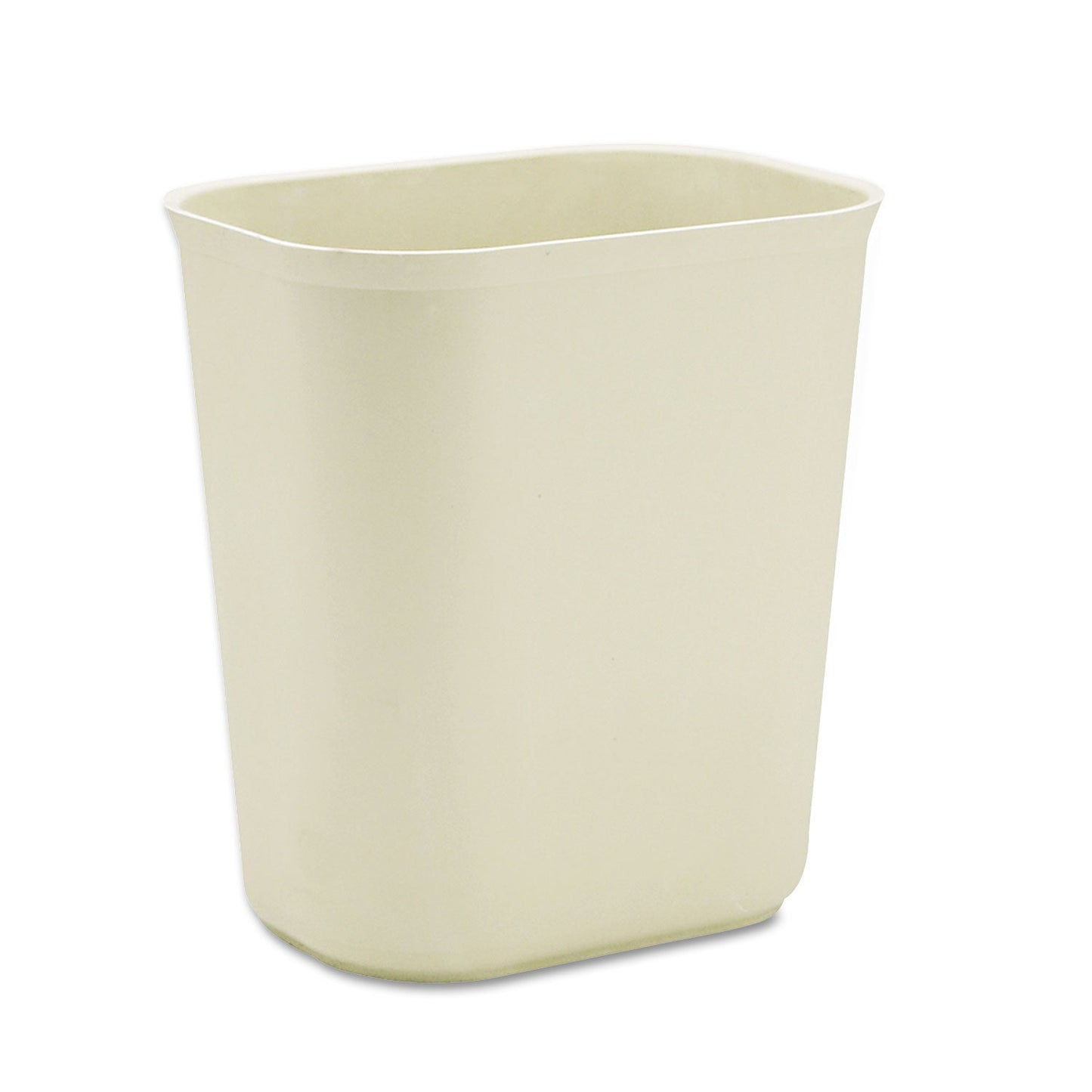 RCP254100BG Fiberglass Wastebasket, 3.5 gal, Fiberglass, Beige RUBBERMAID COMMERCIAL PROD.