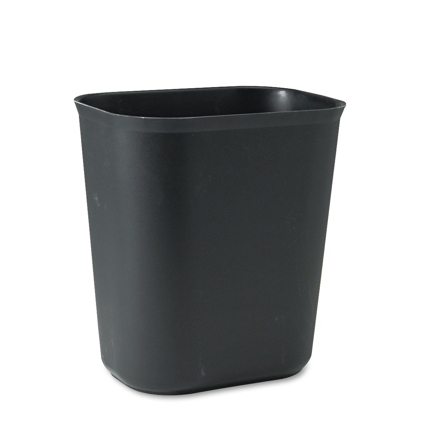 RCP254100BK Fiberglass Wastebasket, 3.5 gal, Fiberglass, Black
