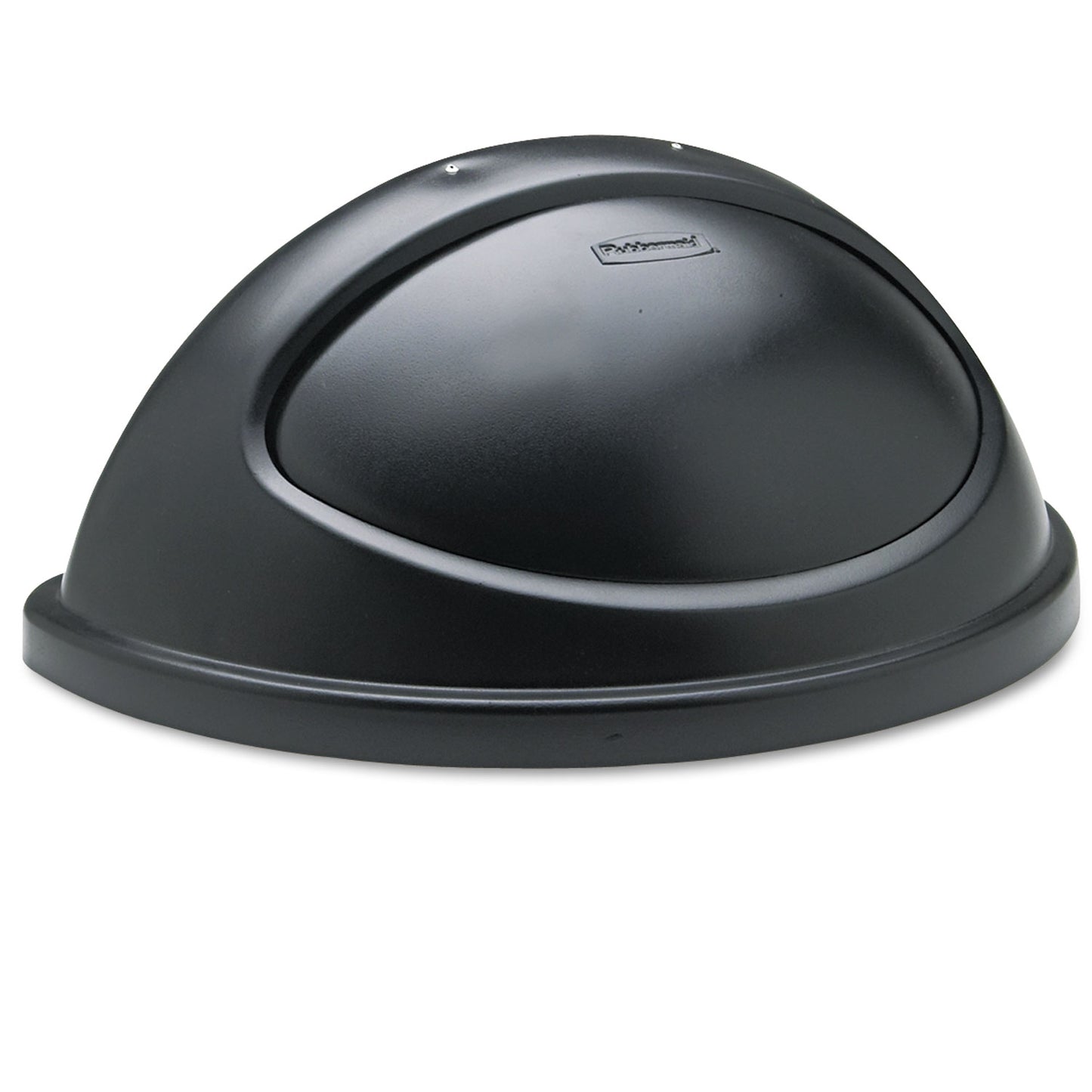 RCP362000BK Untouchable Plastic Half-Round Lid, 21.38w X 12.38d X 9.13h, Black