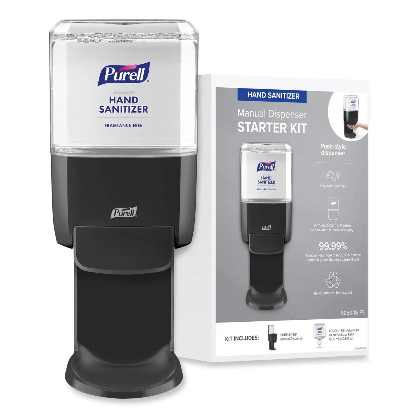 GOJ50531GFS Advanced Hand Sanitizer Foam ES4 Starter Kit, 1,200 mL, Graphite PURELL
