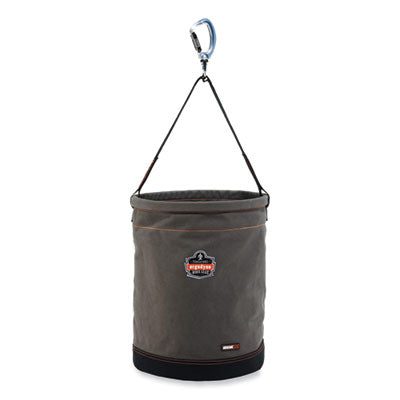 EGO14945 Arsenal 5945 Extra-Large Swiveling Carabiner Canvas Hoist Bucket, 150 lb, Gray