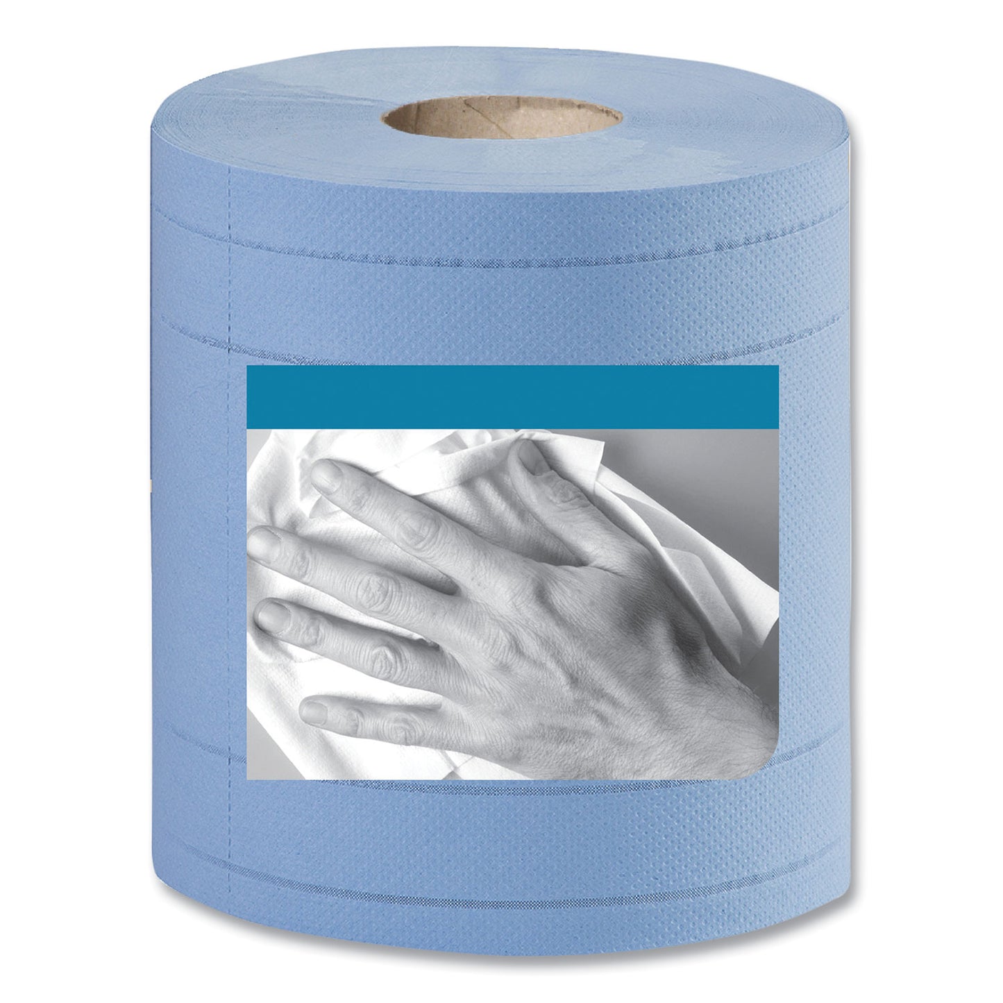 TRK13244101 Industrial Paper Wiper, 4-Ply, 11 x 15.75, Unscented, Blue, 375 Wipes/Roll, 2 Rolls/Carton