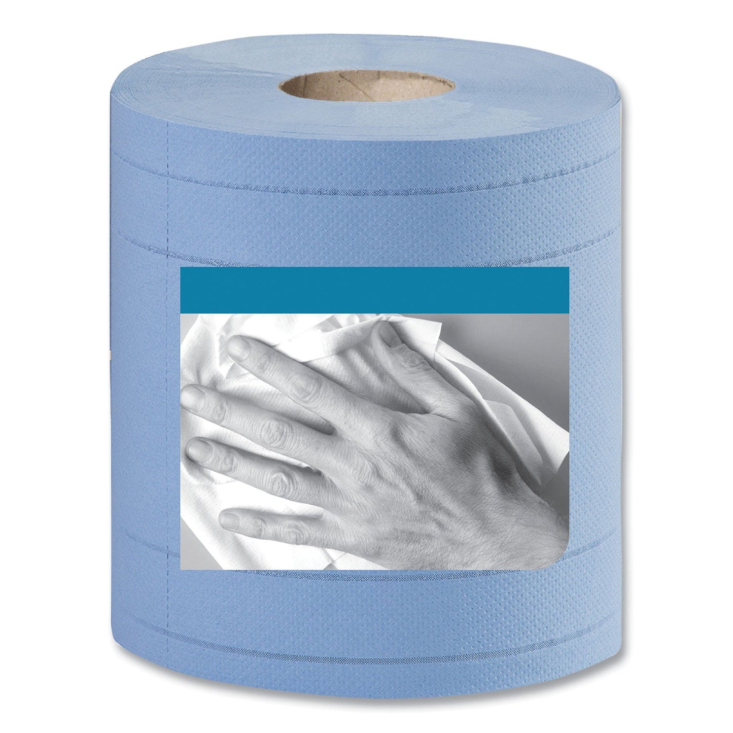 TRK13244101 Industrial Paper Wiper, 4-Ply, 11 x 15.75, Unscented, Blue, 375 Wipes/Roll, 2 Rolls/Carton Tork