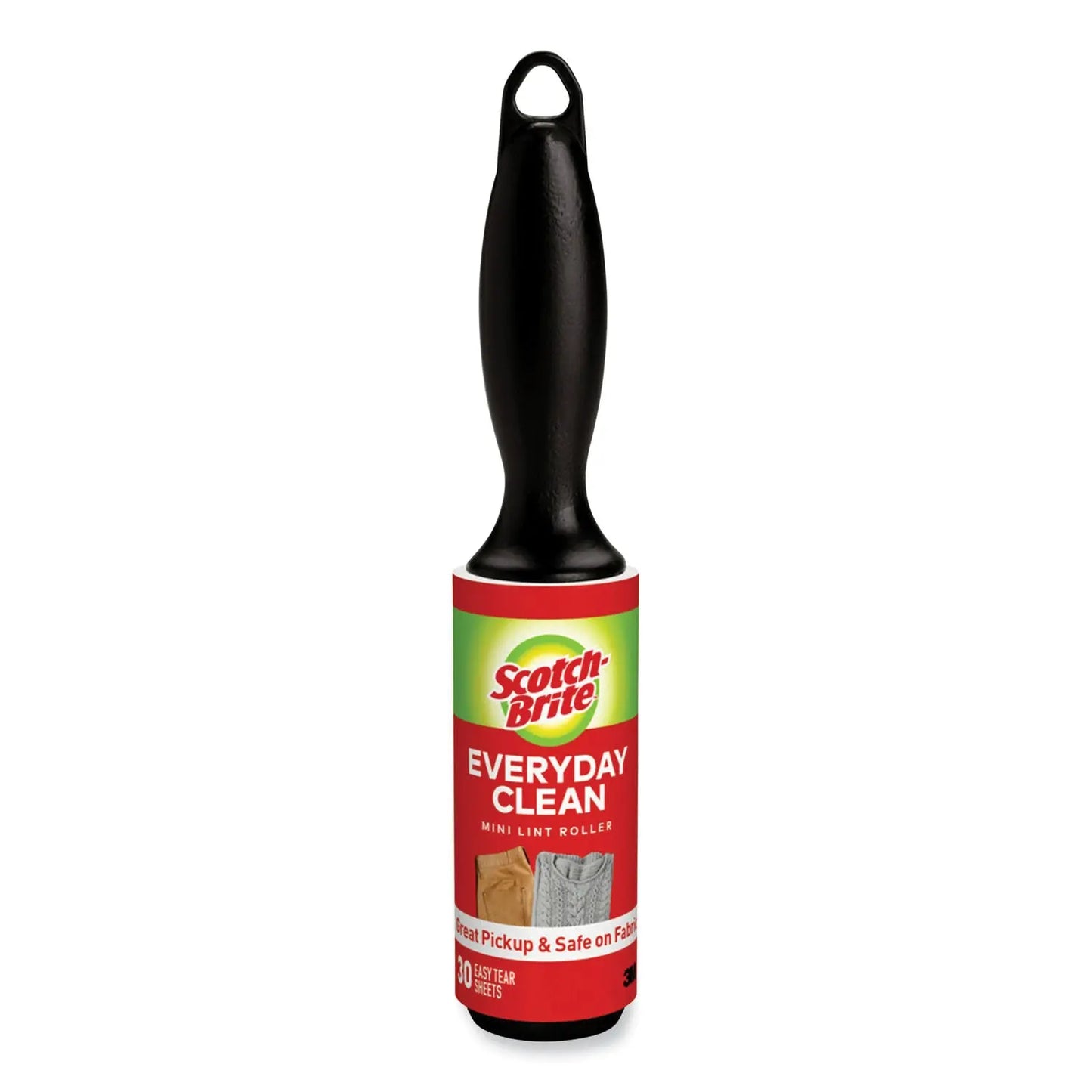 MMM836MRCS30 Everyday Clean Mini Lint Roller, 30 Sheets/Roll, 24/Carton Scotch-Brite