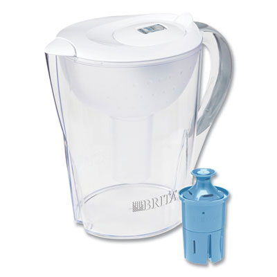 CLO36515 Pacifica Pitcher with Longlast+ Filter, 10 Cups, White/Clear
