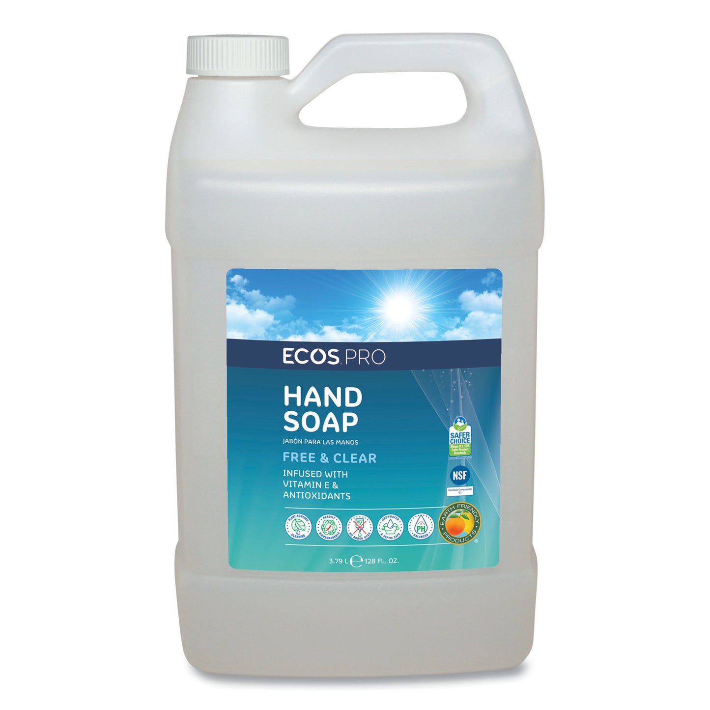 EOPPL966304EA Liquid Hand Soap, Free and Clear Scent, 1 gal