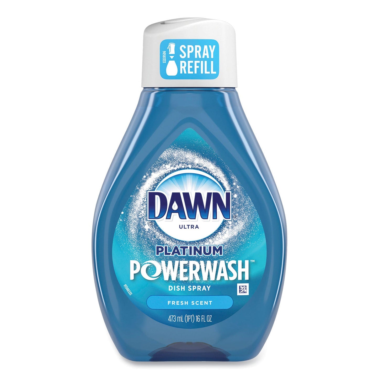 PGC52366 Platinum Powerwash Dish Spray Refill, Fresh Scent, 16 oz Refill Bottle Dawn