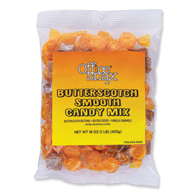 OFX00665 Candy Assortments, Butterscotch Smooth Candy Mix, 1 lb Bag OFFICE SNAX, INC.