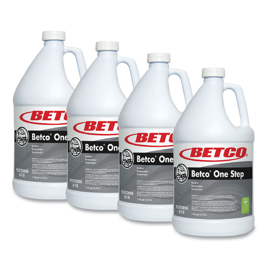 BET6180400 One Step Floor Restorer, Lemon Scent, 1 gal Bottle, 4/Carton