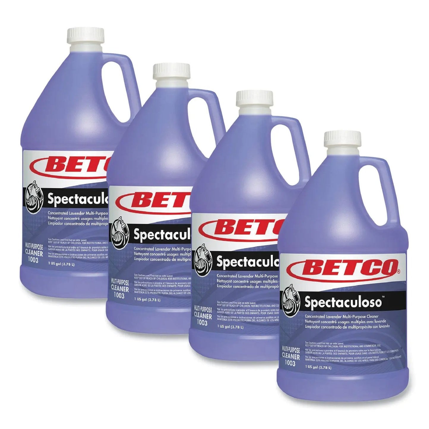 BET10030400 Spectaculoso Multipurpose Cleaner, Lavender Scent, 1 gal Bottle, 4/Carton Betco