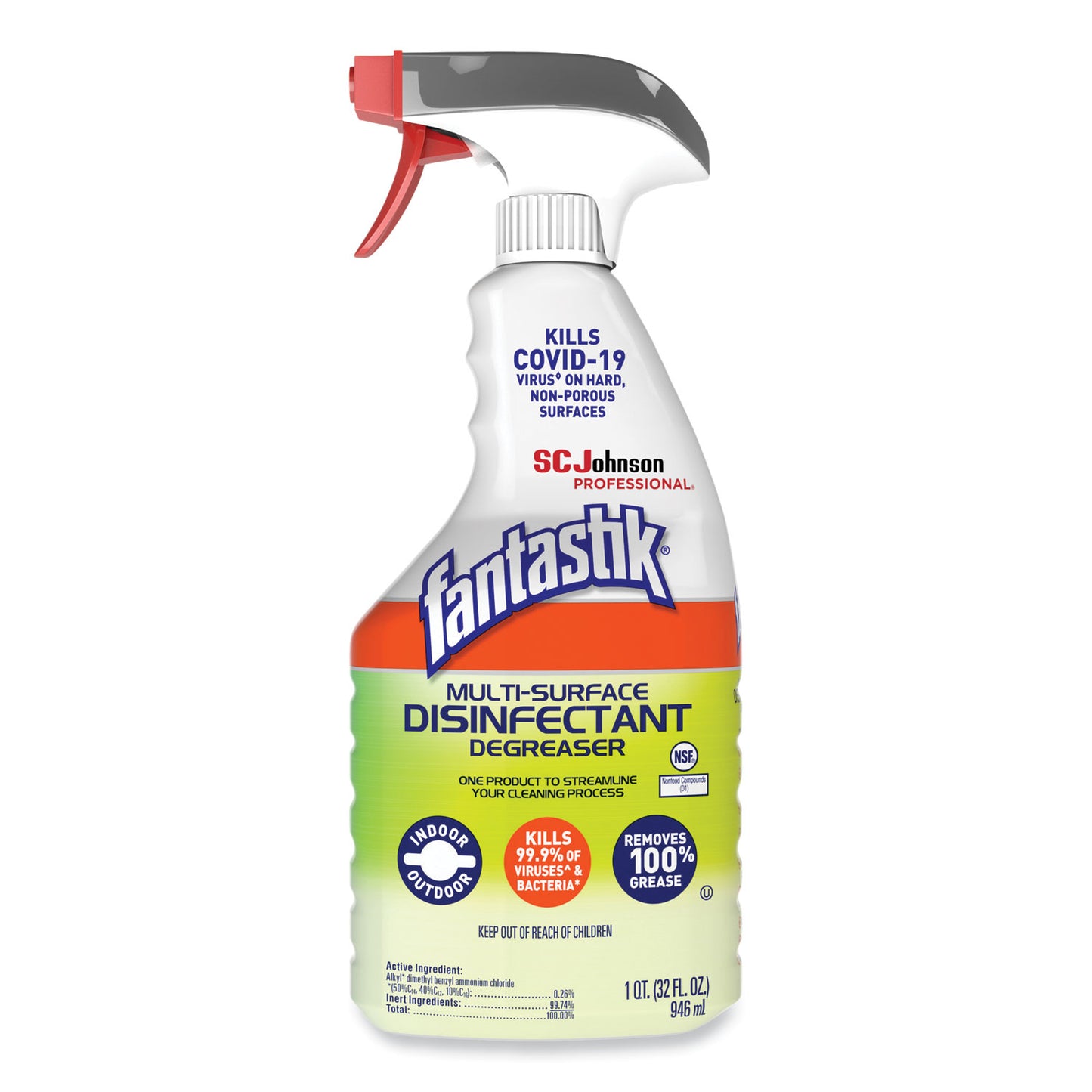 SJN311836EA Multi-Surface Disinfectant Degreaser, Herbal, 32 Oz Spray Bottle