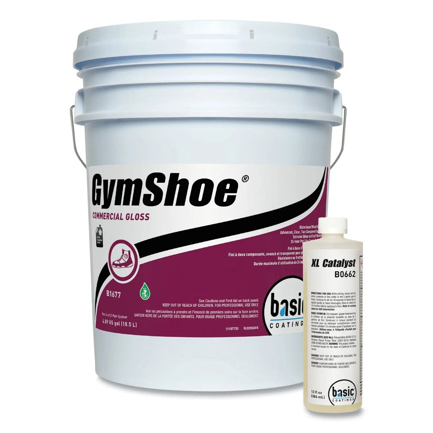 BET16770500 GymShoe Gloss Sport Finish, Mild Scent, 5 gal Pail Betco
