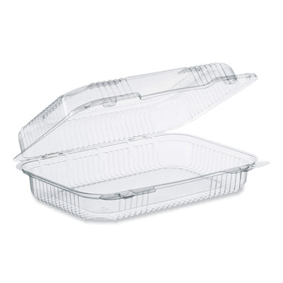 DCCPET32UT1 StayLock Clear Hinged Lid Containers, 6.8 x 9.4 x 2.6, Clear, Plastic, 125/Pack, 2 Packs/Carton