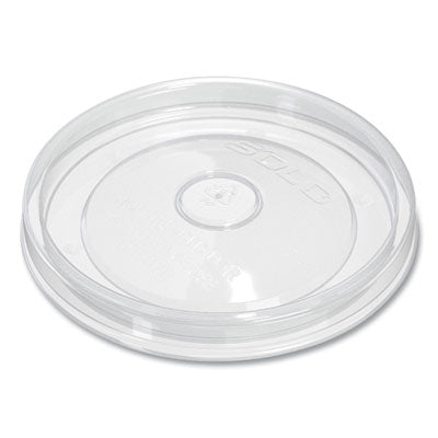 SCCLPH416R0900 Flexstyle DSP Food Containers Lids, For 16 oz Paper Containers, 3.96" Diameter x 0.4" h, Clear, Plastic, 500/Carton