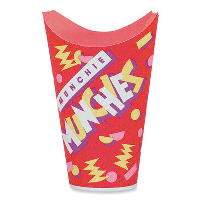 SCCGF45 Grease-Resistant Paper Munchie Cup Containers, ProPlanet Seal, 4.5 oz, 2.5" Diameter x 6.9" h, Munchies Design, 1,000/Carton