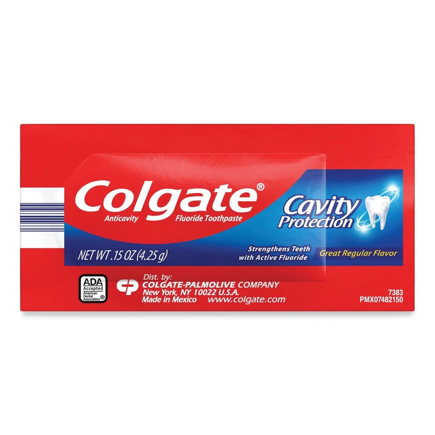 CPC50130 Cavity Protection Toothpaste, Regular Flavor, 0.15 Oz Sachet, 1,000/carton Colgate