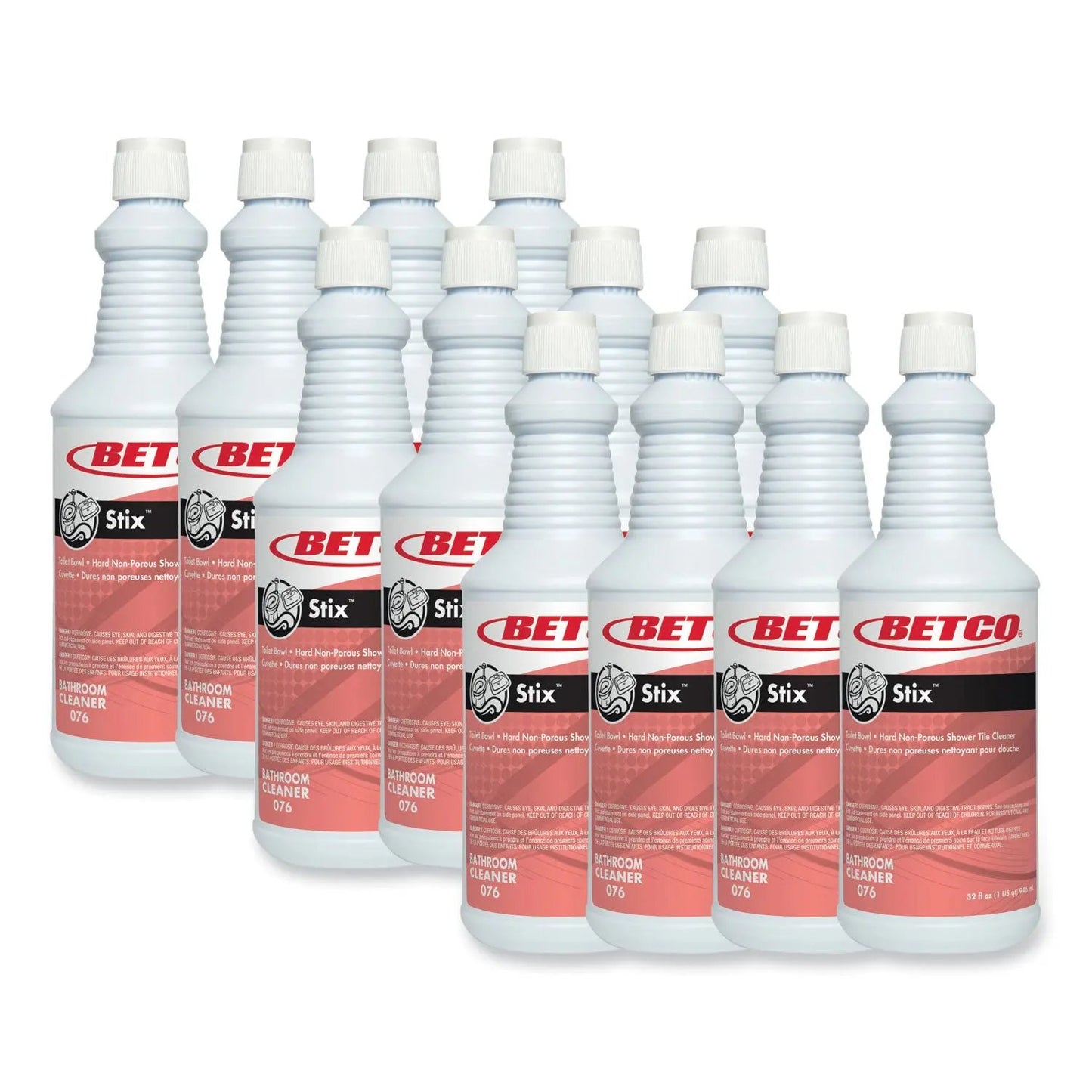 BET761200 Stix Toilet Bowl Cleaner, Cherry Almond Scent, 32 oz Bottle, 12/Carton Betco