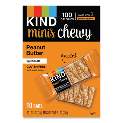 KND27895 Minis Chewy, Peanut Butter, 0.81 Oz 10/pack