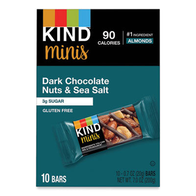 KND27959 Minis, Dark Chocolate Nuts/sea Salt, 0.7 Oz, 10/pack KIND LLC