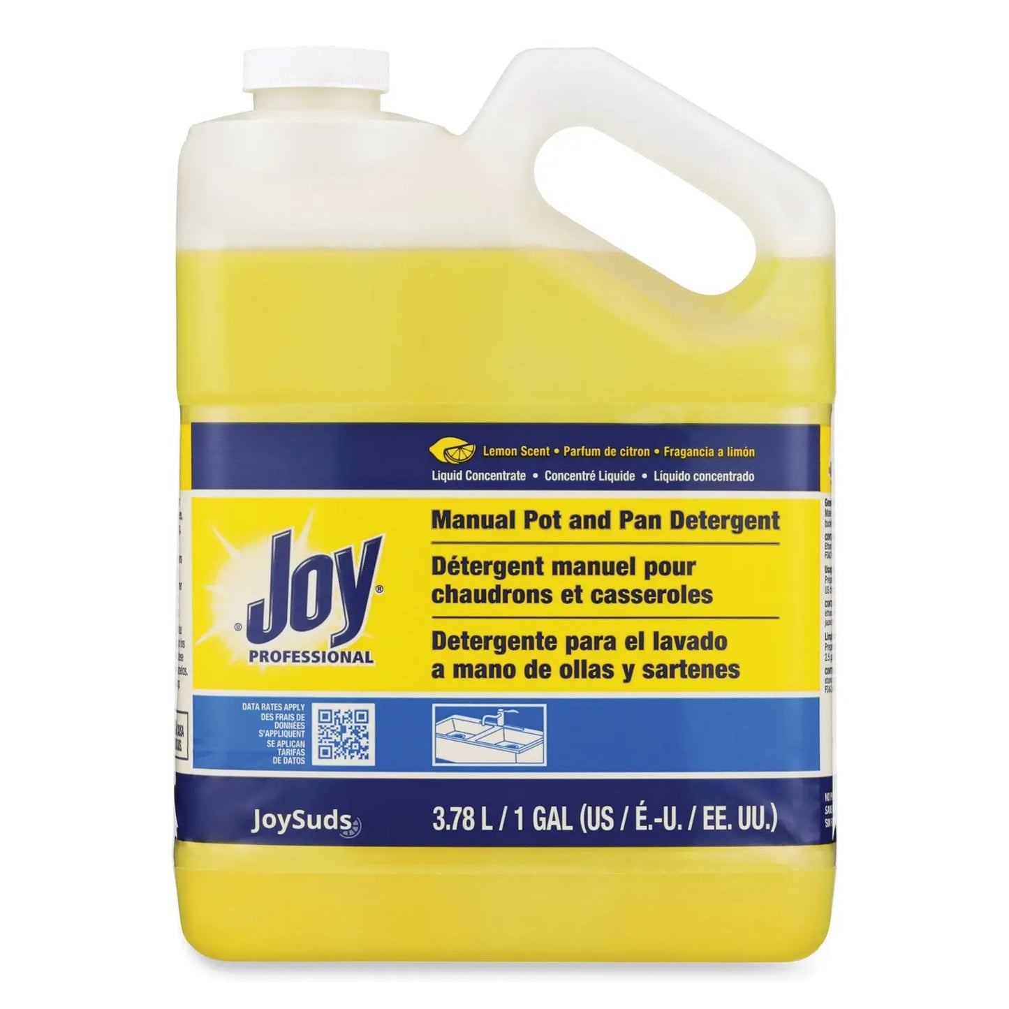 JOY43607EA Dishwashing Liquid, Lemon Scent, 1 gal Bottle Joy
