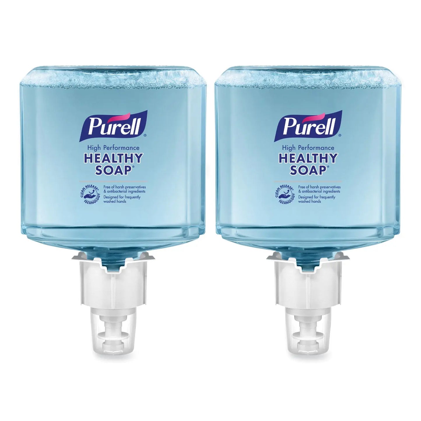 GOJ508502 CLEAN RELEASE Technology (CRT) HEALTHY SOAP High Performance Foam Refill, For ES4 Dispensers, Fragrance-Free, 1,200 mL, 2/CT PURELL
