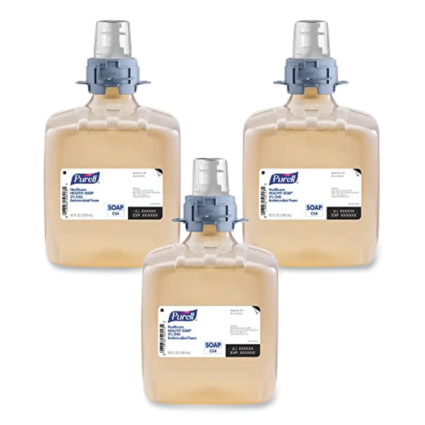 GOJ518103 Healthcare HEALTHY SOAP 2% CHG Antimicrobial Foam Refill, For CS4 Dispensers, Fragrance-Free, 1,250 mL, 3/Carton PURELL
