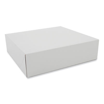 SCH1204 Clay-Coated Donut Boxes, 9 x 9 x 2.5, White, Paper, 150/Carton