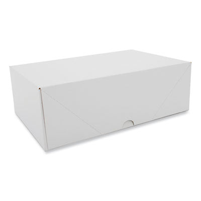 SCH1713 Two-Piece Sausage and Meat Patty Boxes, 12.12 x 7.87 x 4, White, Paper, 125/Carton