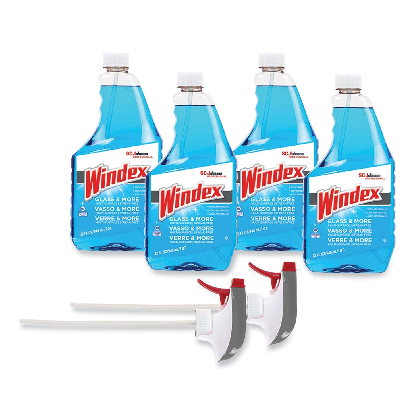 SJN327171 Original Glass Cleaner, Fresh Scent, 32 Oz Spray Bottle, 4/carton Windex