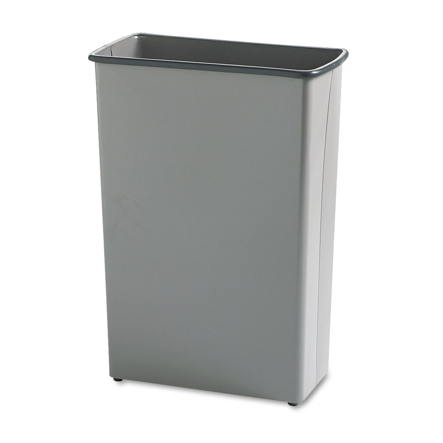 SAF9618CH Square and Rectangular Wastebasket, 88 qt, Steel, Charcoal