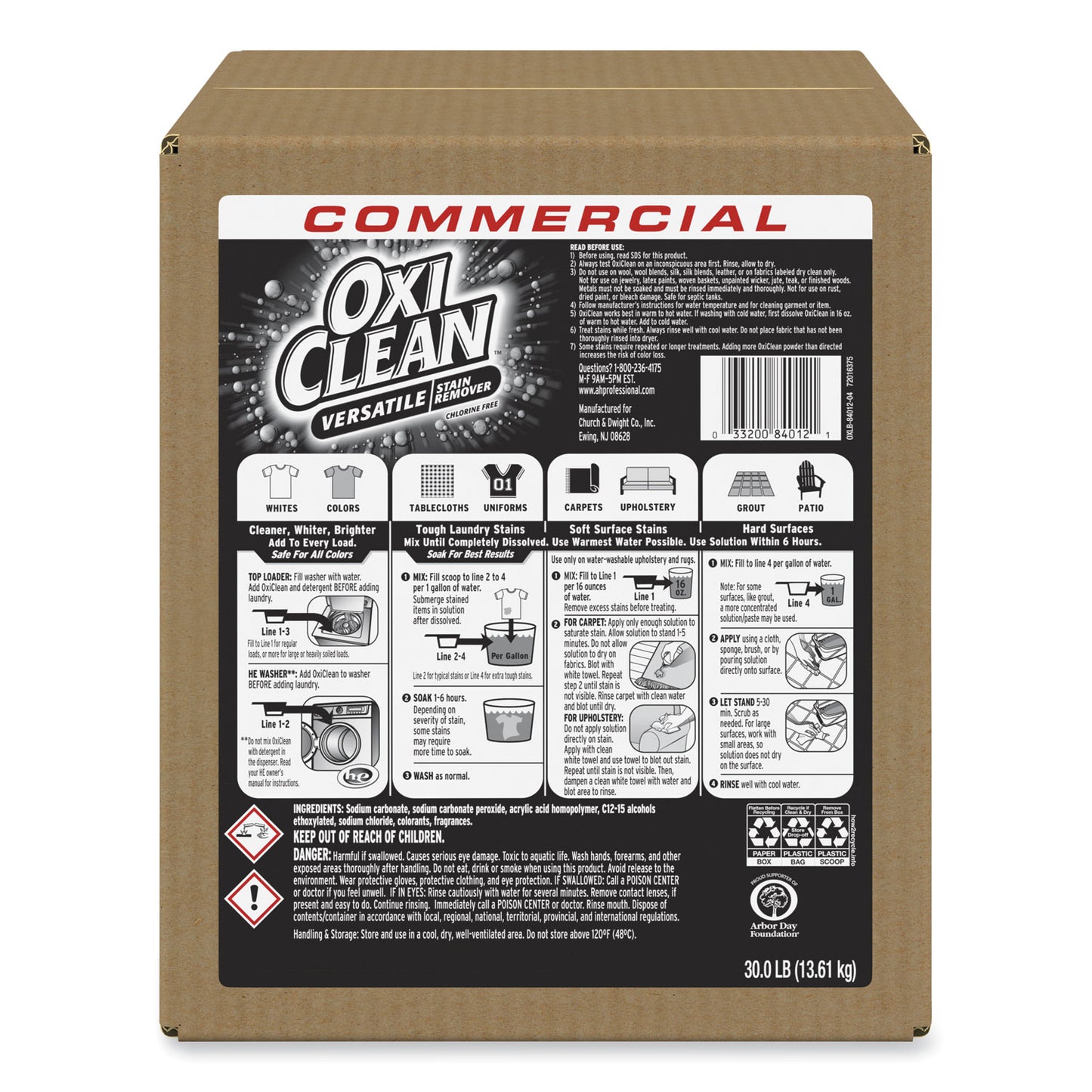 CDC3320084012 Stain Remover, Regular Scent, 30 Lb Box