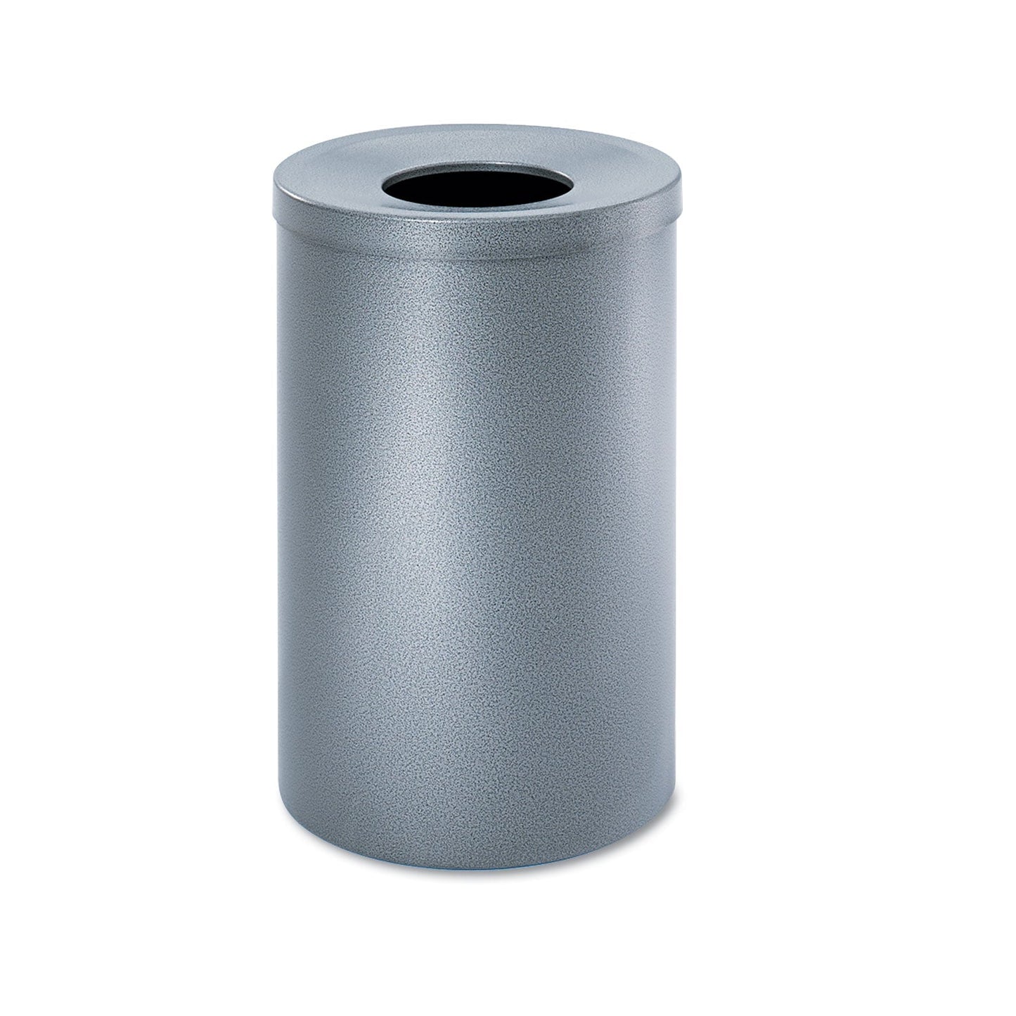 SAF9677NC Black Speckle Receptacles, 35 gal, Steel, Black Speckle Safco