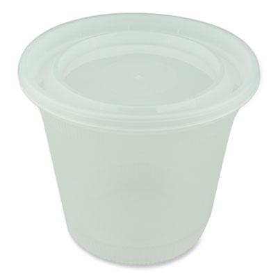 PCTL8328 Newspring DELItainer Microwavable Container, 32 oz, 5.5 x 5.5 x 4.9, Clear, Plastic, 200/Carton