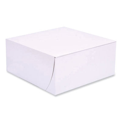 SCH1561 Bakery Boxes, Standard, 9 X 9 X 4, White, Paper, 200/carton
