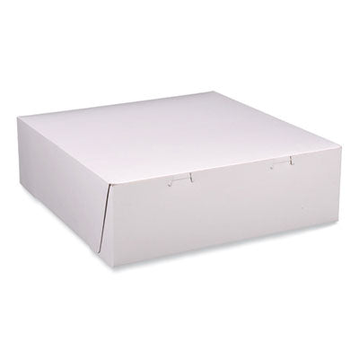 SCH1585 Bakery Boxes, Standard, 12 X 12 X 4, White, Paper, 100/carton