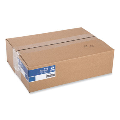 RPPSPM914E Placemats, Smooth Surface, Scalloped Edges, 13.5" x 9.5", Blue, 1,000/Carton