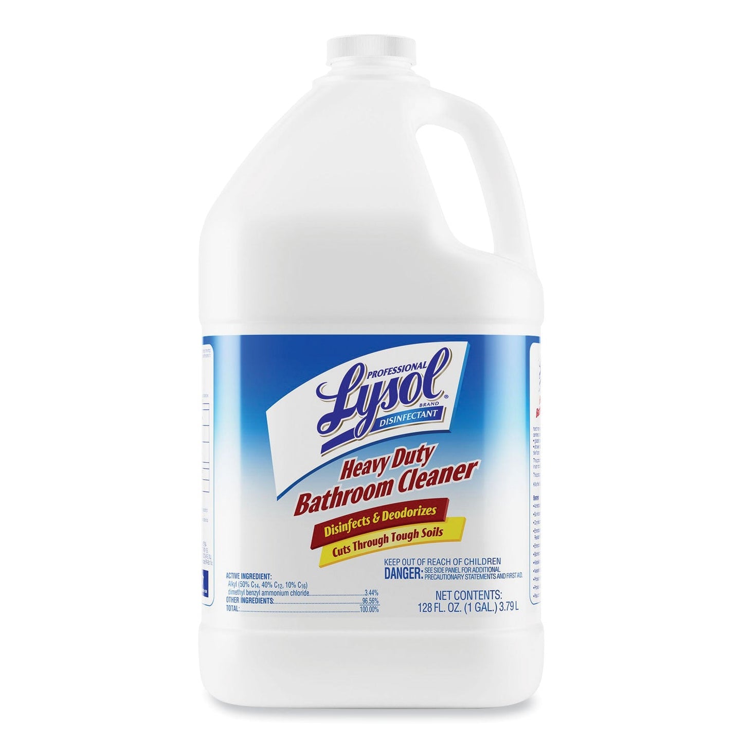 RAC94201EA Disinfectant Heavy-Duty Bathroom Cleaner Concentrate, Fresh Lime, 1 gal Bottle Professional LYSOL Brand
