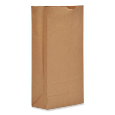BAGGH25 Grocery Paper Bags, 25# Size, Heavy-Duty, 50# Basis Weight, 8.25" x 5.38" x 18", Kraft, 500/Bundle ROSS & WALLACE PAPER PRODUCTS, INC.