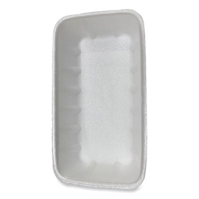GEN10KWH Meat Trays, #10K, 10.75 x 5.95 x 1.87, White, Foam, 250/Carton GEN