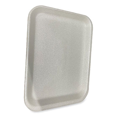 GEN4SWH Meat Trays, #4S, 9.5 x 7.25 x 0.5, White, Foam, 500/Carton
