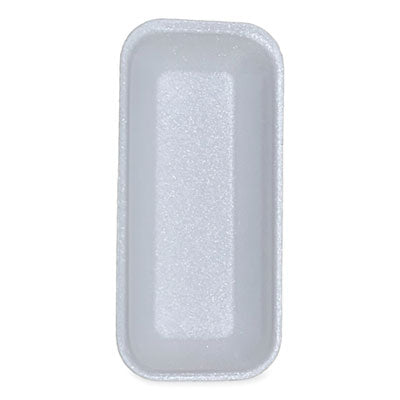 GEN15WH Meat Trays, #1.5, 8.38 x 3.94 x 1.1, White, Foam, 1,000/Carton GEN