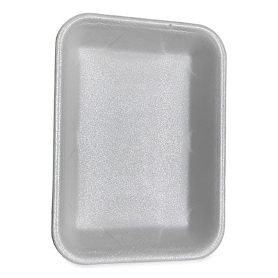 GEN4PWH Meat Trays, #4P, 9.5 x 7.19 x 1.2, White, Foam, 500/Carton GEN
