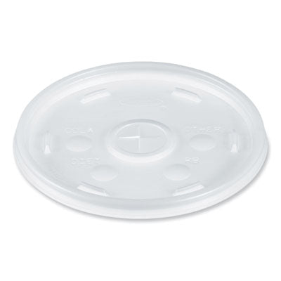 DCC20SL Cold Cup Lids, Fits 8 oz to 32 oz Cold Cups/Containers, Plastic, Translucent, 100/Sleeve, 10 Sleeves/Carton DART
