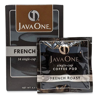 JAV30800 Coffee Pods, French Roast, Single Cup, 14/box
