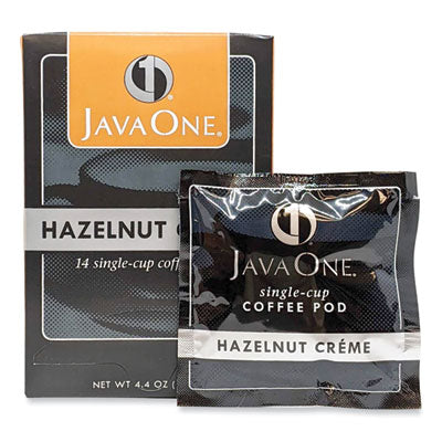 JAV70500 Coffee Pods, Hazelnut Creme, Single Cup, 14/box JAVA TRADING CO.