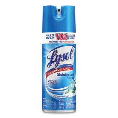 RAC02845EA Disinfectant Spray, Spring Waterfall Scent, 12.5 Oz Aerosol Spray RECKITT BENCKISER