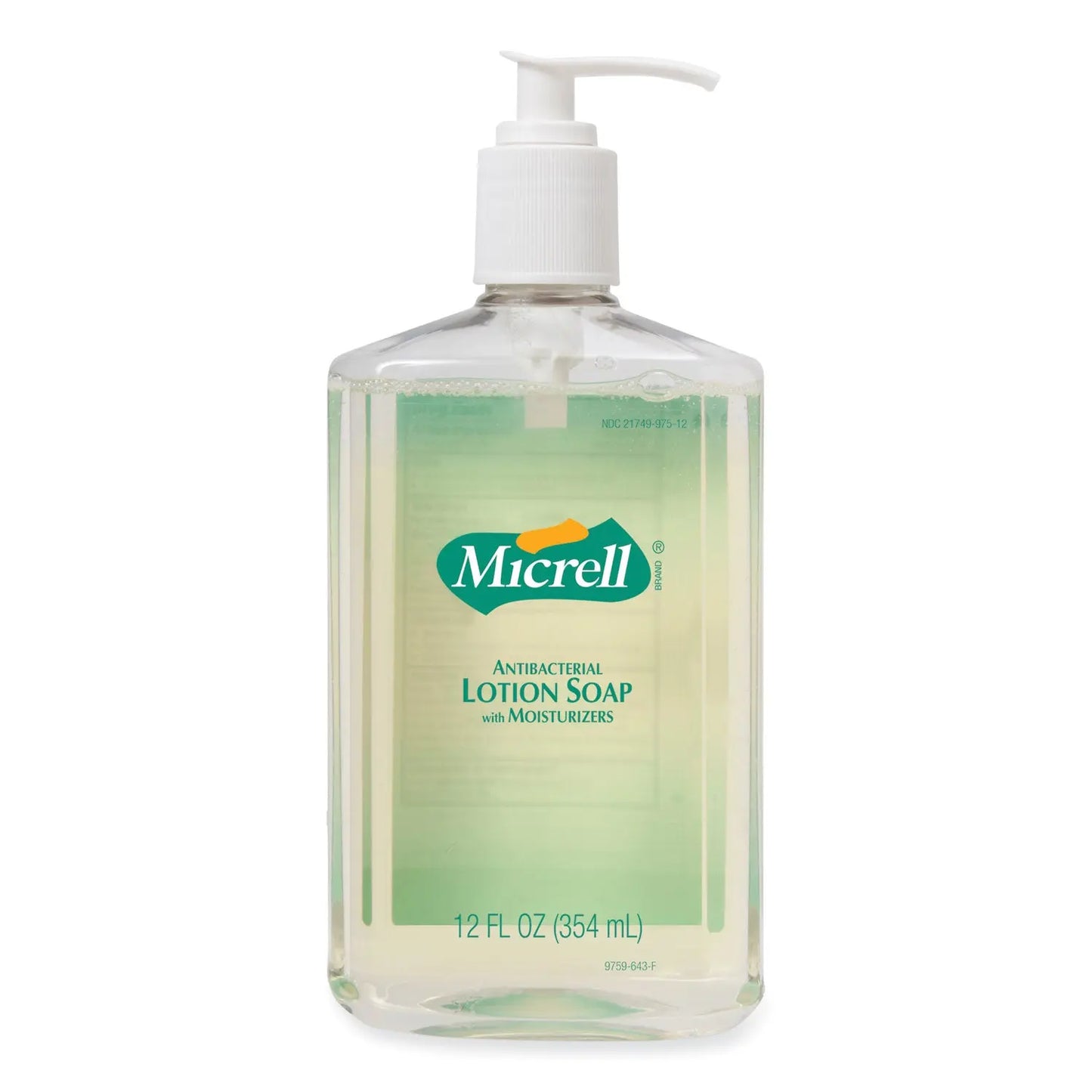 GOJ9759 Antibacterial Lotion Soap, Light Scent, 12 oz MICRELL
