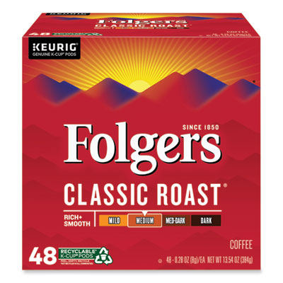 FOL5000363378 Gourmet Selections Classic Roast Coffee K-Cups, 48/Box KEURIG DR PEPPER