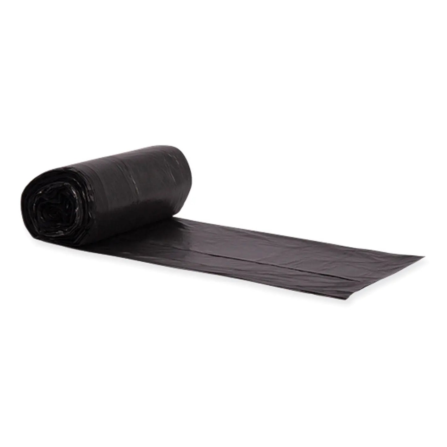 HERL7658TKER1 Eco Blend Max Can Liners, 60 Gal, 0.8 mil, 38" x 58", Black, 20 Bags/Roll, 5 Rolls/Carton Heritage