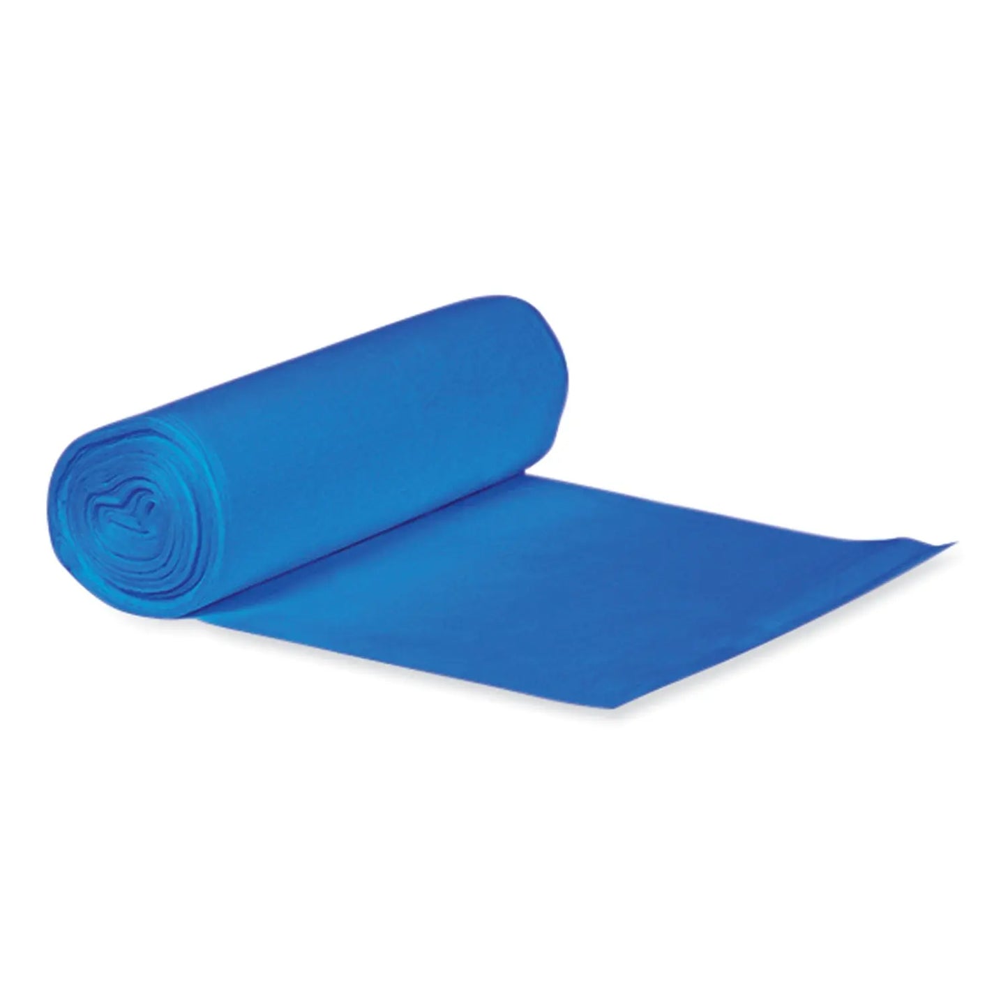 HERL8046TXER1 Eco Blend Max Can Liners, 45 Gal, 0.8 mil, 40" x 46", Blue, 25 Bags/Roll, 6 Rolls/Carton Heritage